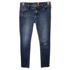 American Rag Womens Size 5 R Dark Wash Blue Skinny Pockets Denim Ankle Jeans